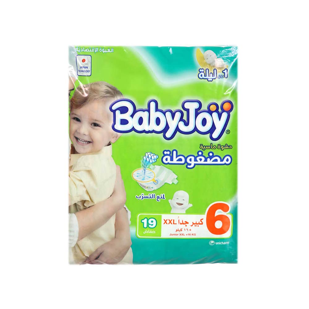 BabyJoy Compressed Size 6 XXL (16-25kg) - 19 Diapers