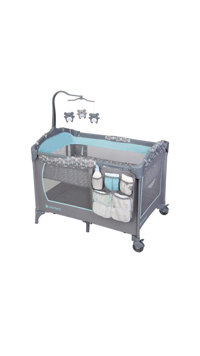 Baby Trend Nursery Center Straight N Arrow - Sky Blue & Gray