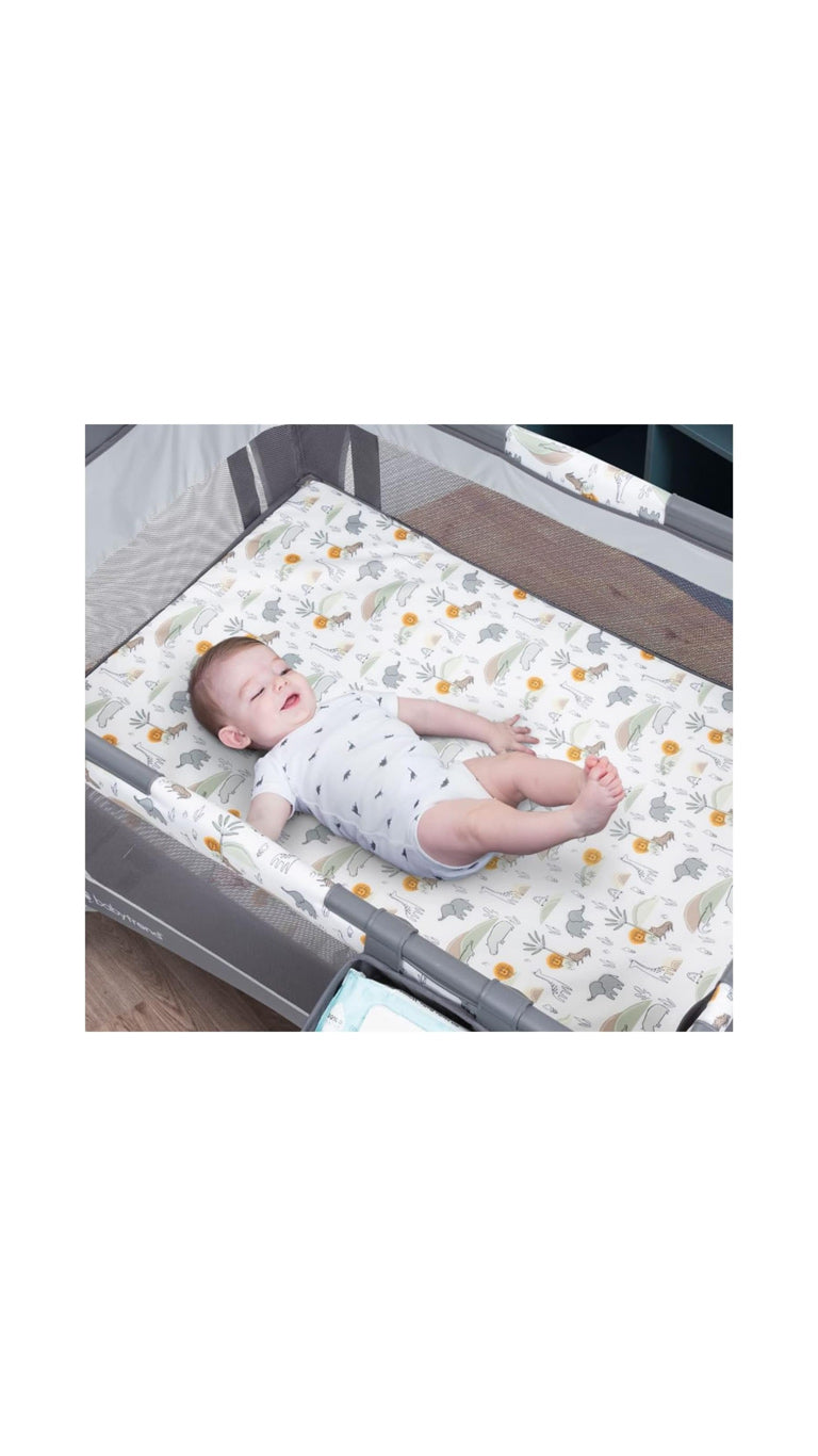 	Baby Trend Nursery Center Straight N Arrow – Sky Blue & Gray 