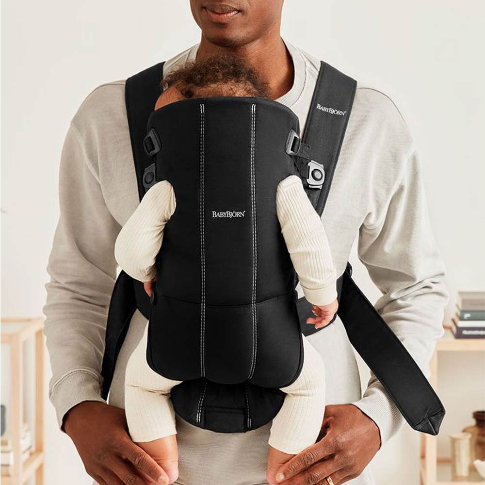 BabyBjorn Baby Carrier Mini Woven (0-12m) - Black