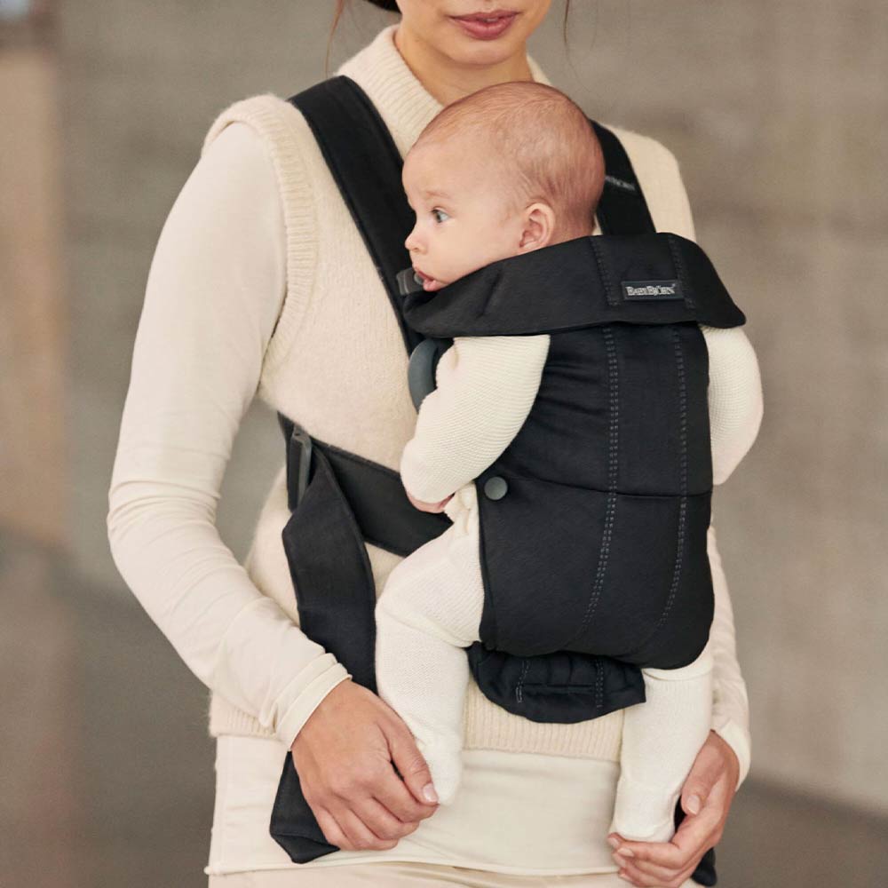 BabyBjorn Baby Carrier Mini Woven (0-12m) - Black