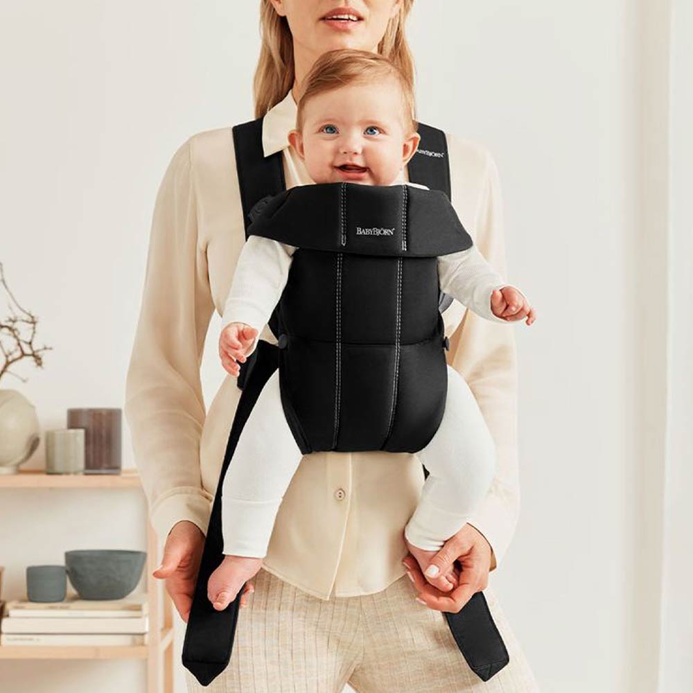 BabyBjorn Baby Carrier Mini Woven (0-12m) - Black