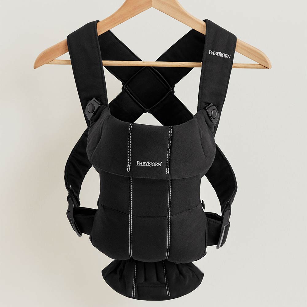 BabyBjorn Baby Carrier Mini Woven (0-12m) - Black