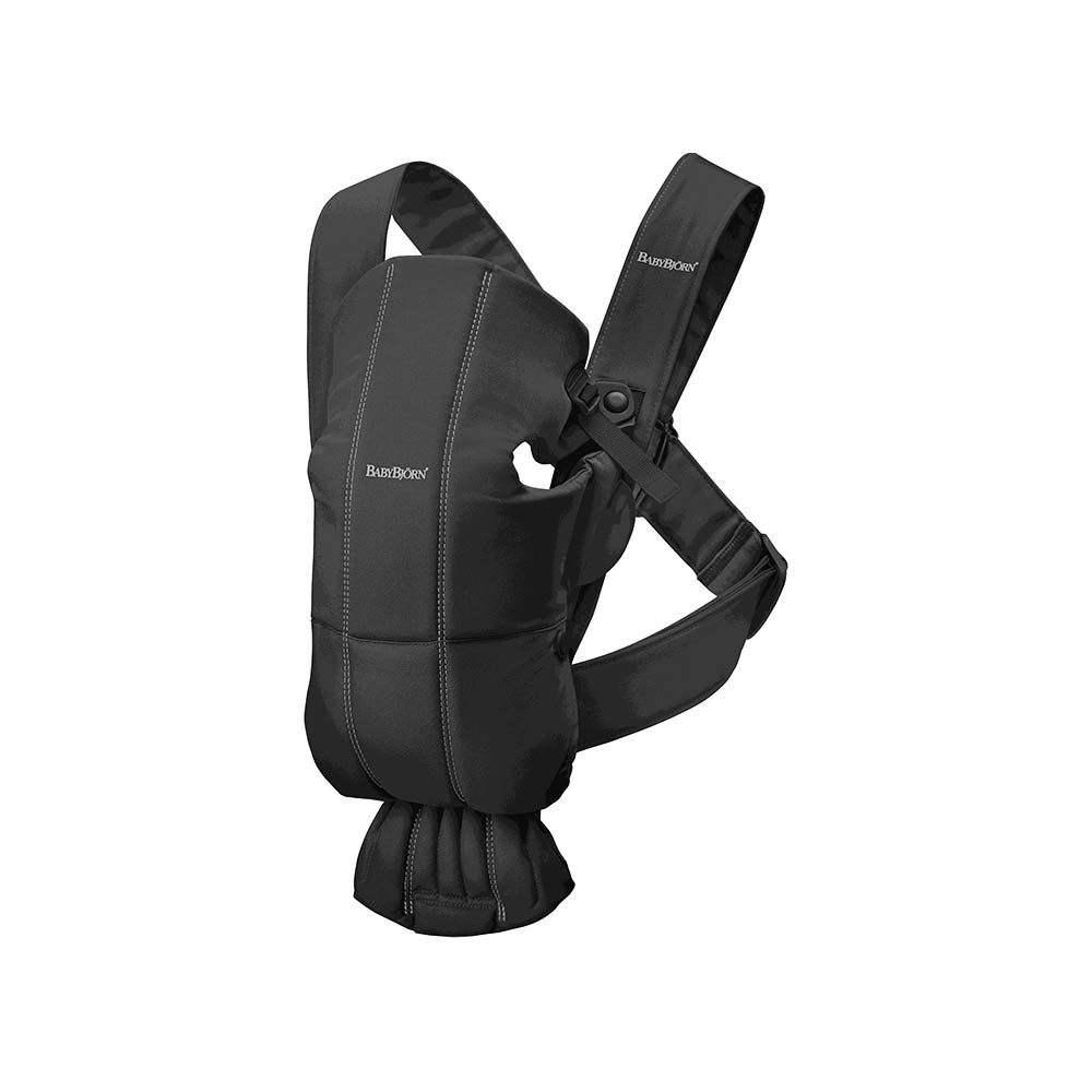 BabyBjorn Baby Carrier Mini Woven (0-12m) - Black