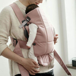 BabyBjorn Baby Carrier Mini Woven (0-12m) - Dusty Pink