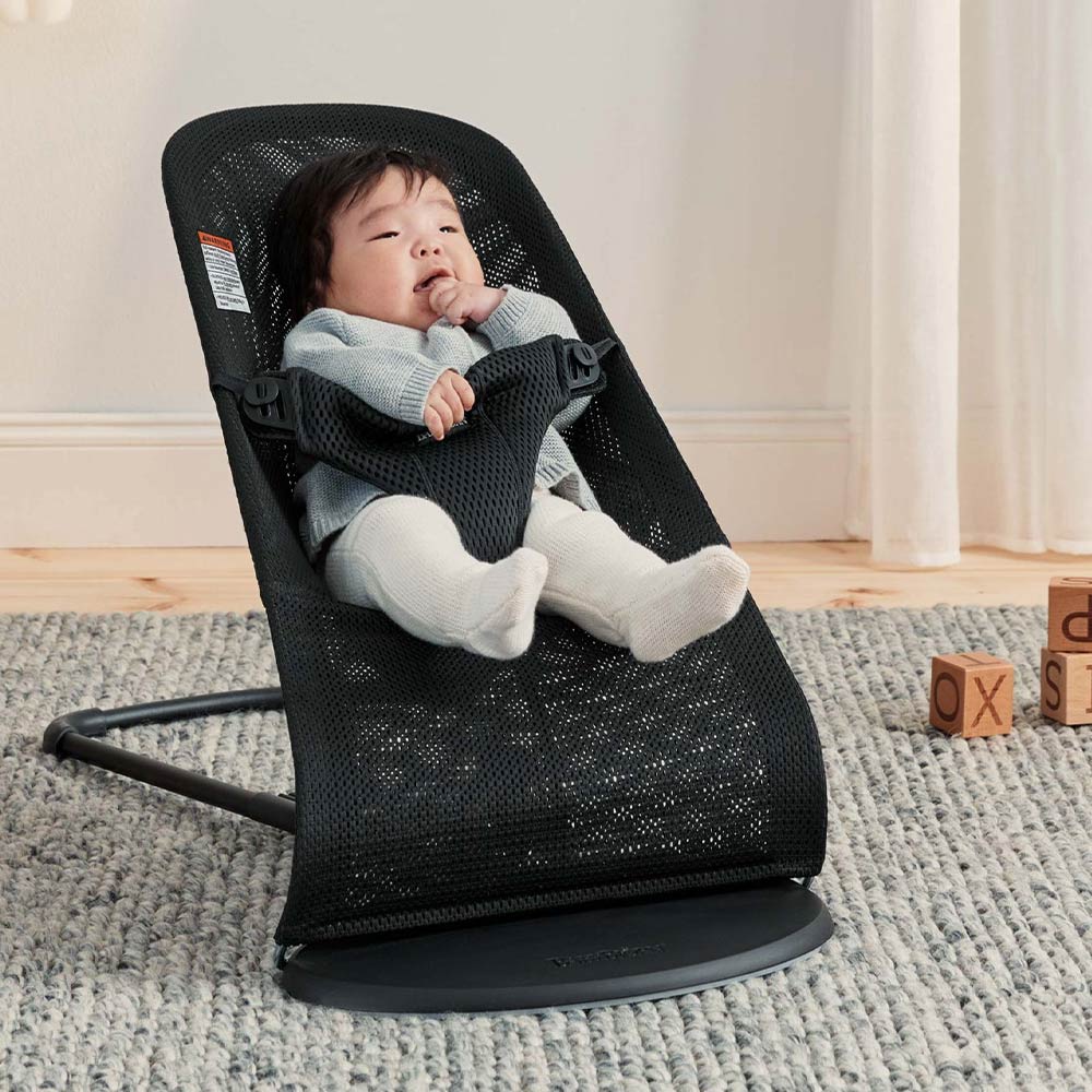 BabyBjorn Baby Bouncer Bliss Mesh (0-24m) - Black