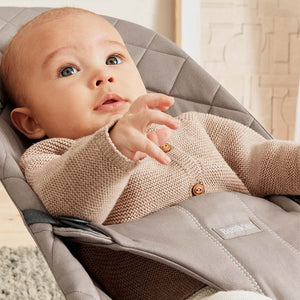 BabyBjorn Baby Bouncer Bliss Woven (0-24m) - Sand Gray