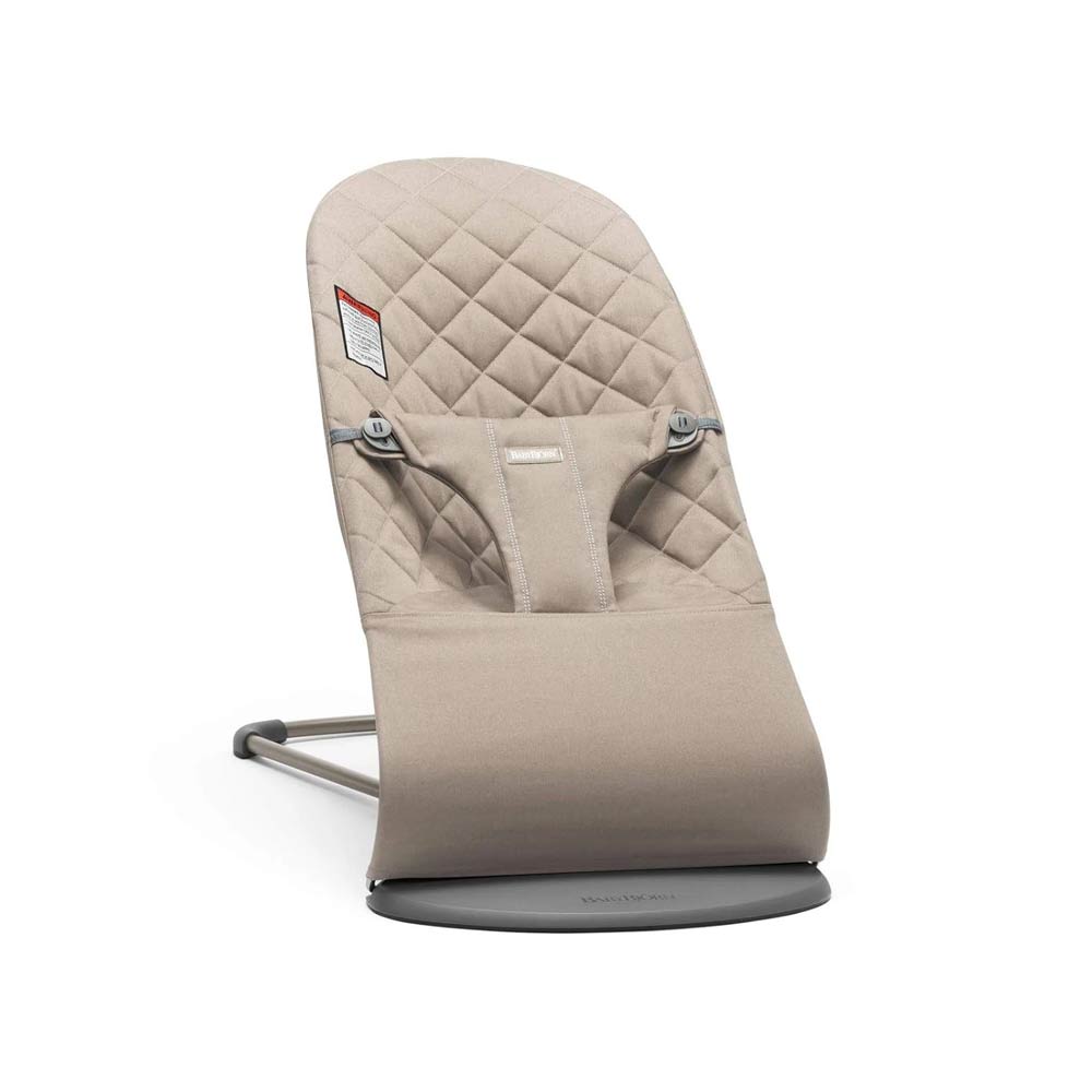 BabyBjorn Baby Bouncer Bliss Woven (0-24m) - Sand Gray