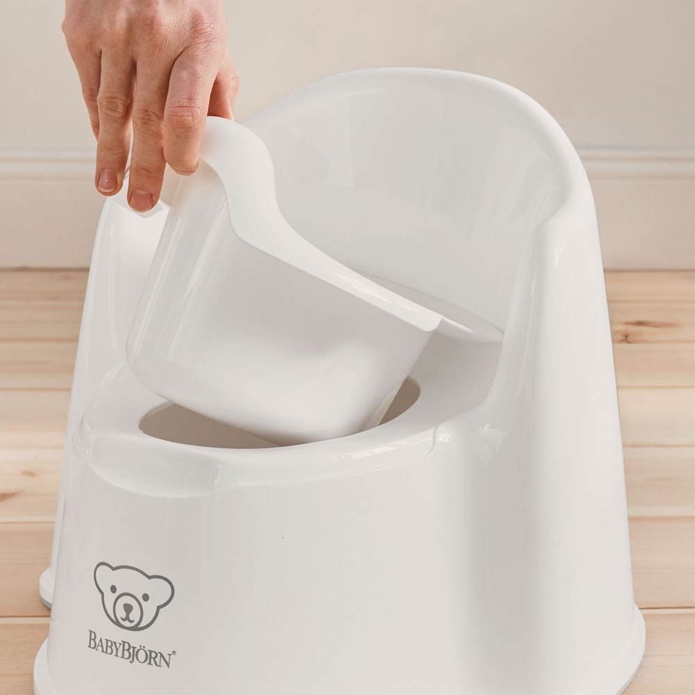 BabyBjorn Potty Chair, White/Gray
