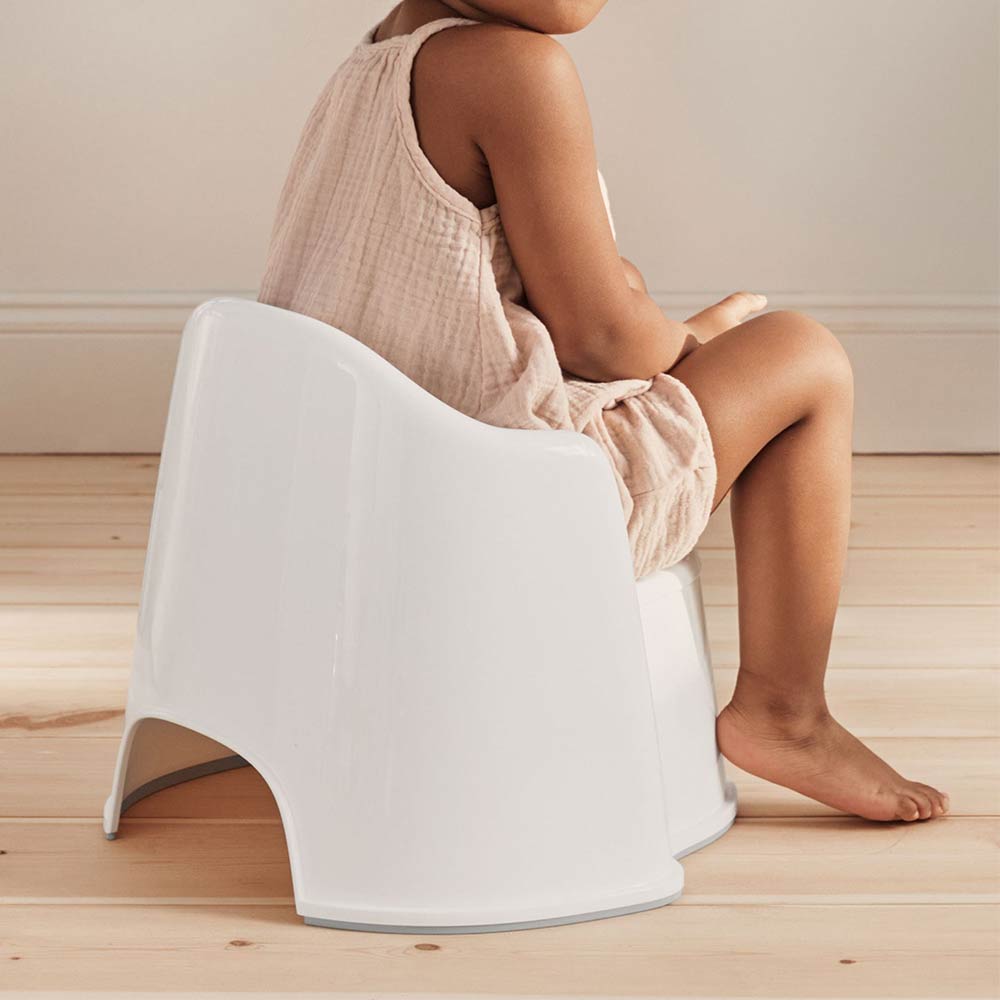 BabyBjorn Potty Chair, White/Gray