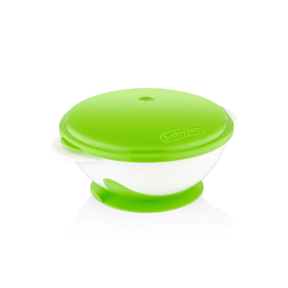 Babyjem Deep Vacuum Food Plate - Green