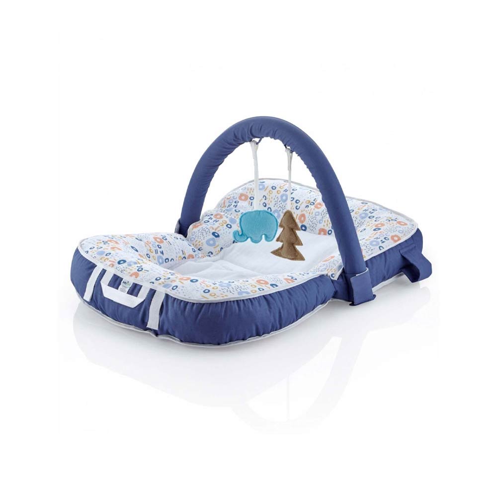 Babyjem Lay Sit Play Cushion - Navy Blue