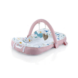 Babyjem Lay Sit Play Cushion - Dino Pink
