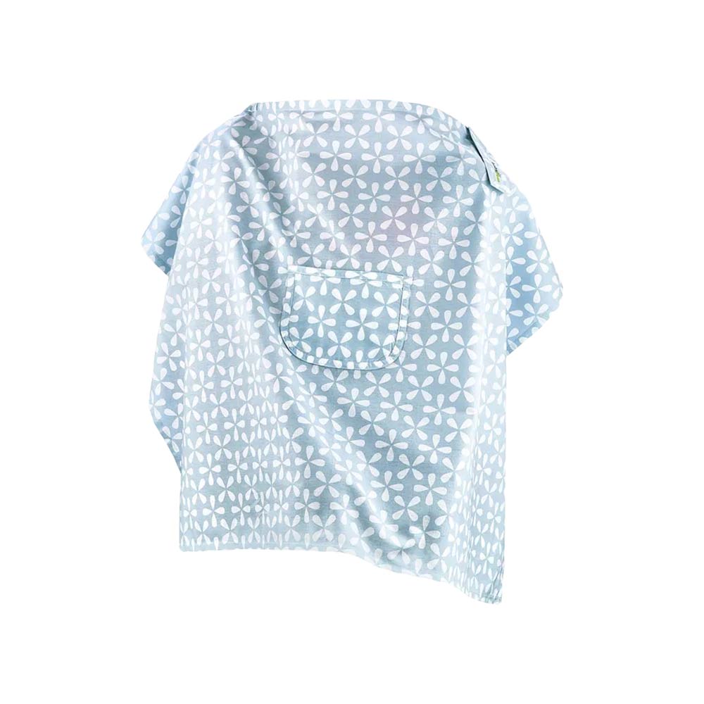 Babyjem Nursing Apron with Pocket - Blue