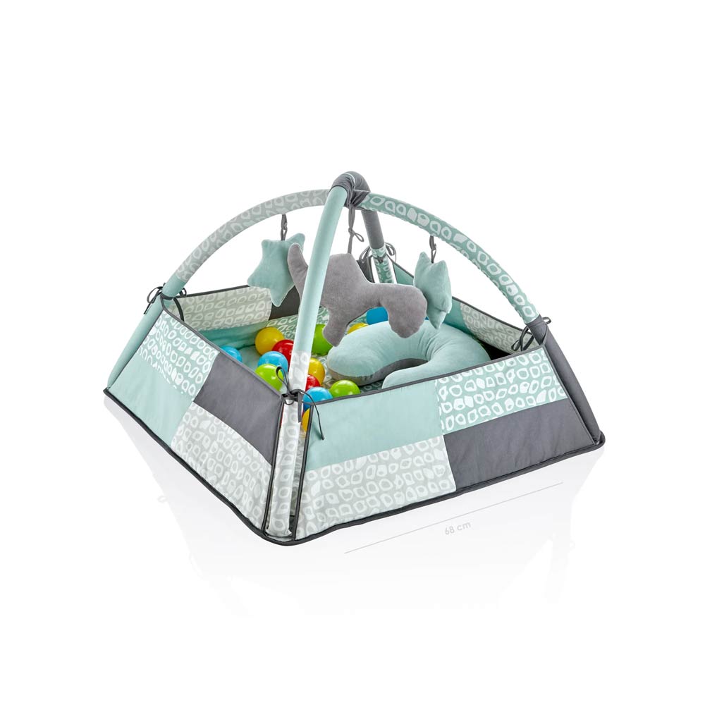 Babyjem Play Mat with Balls & Toys - Green