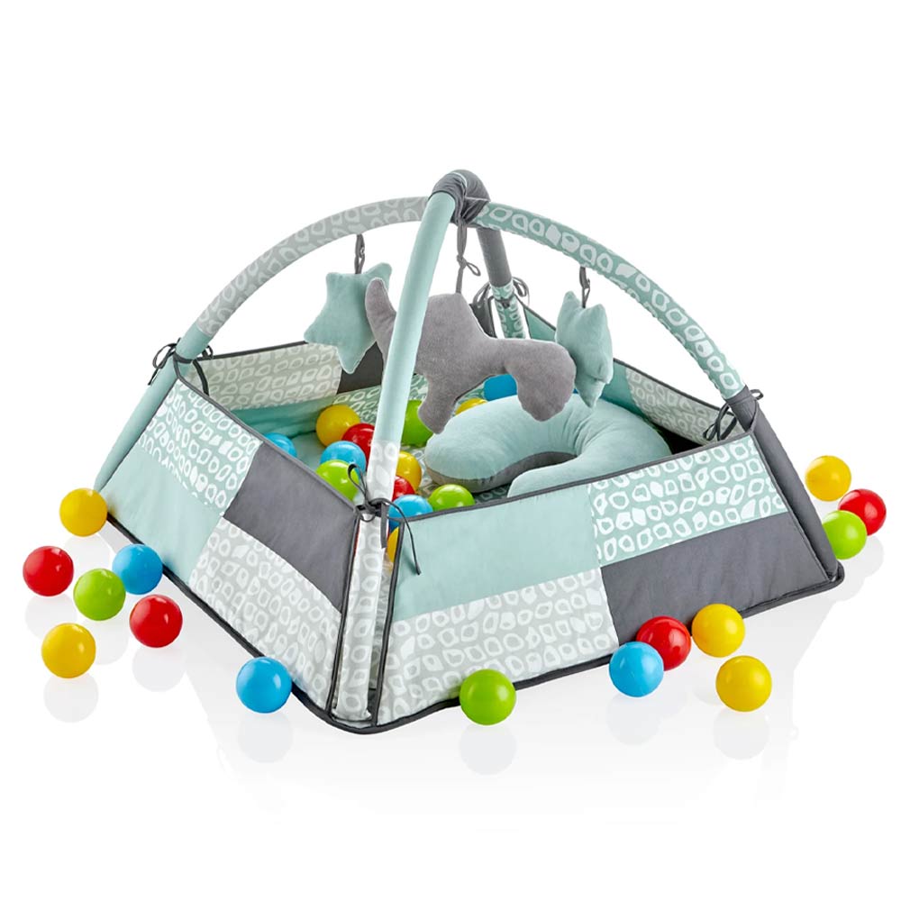 Babyjem Play Mat with Balls & Toys - Green