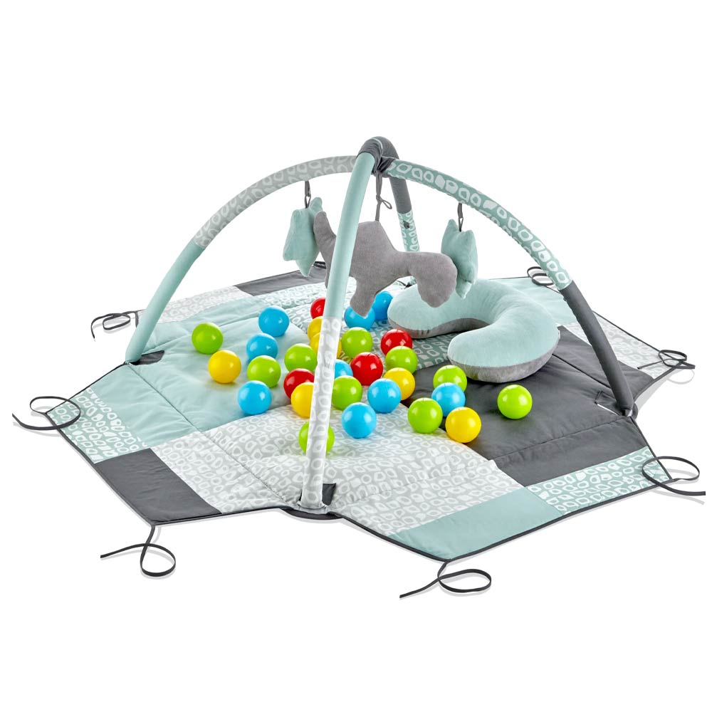 Babyjem Play Mat with Balls & Toys - Green