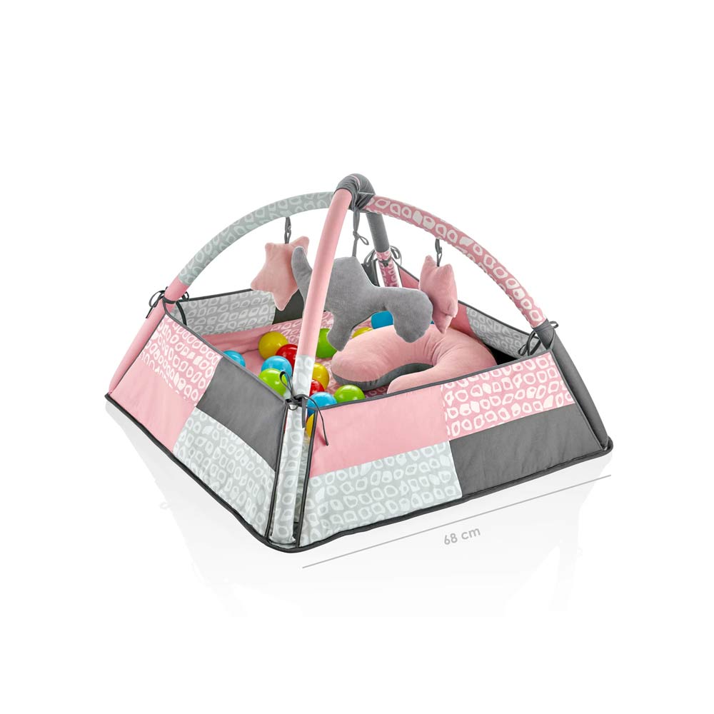 Babyjem Play Mat with Balls & Toys - Rose