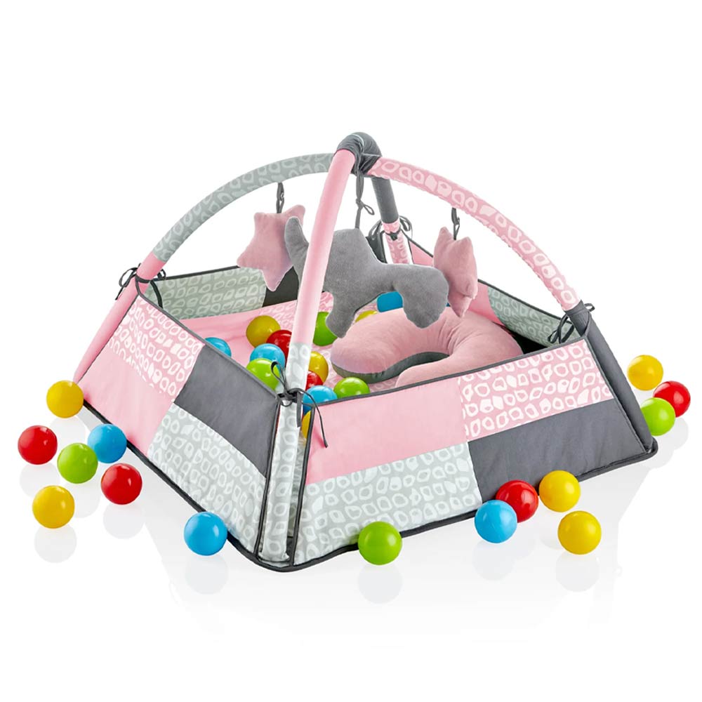 Babyjem Play Mat with Balls & Toys - Rose