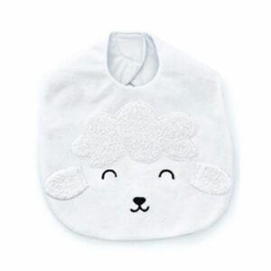 Babyjem Ultra-Soft Lamb Bib - White