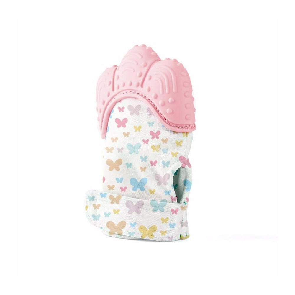 BabyjemTeethingMittenPink