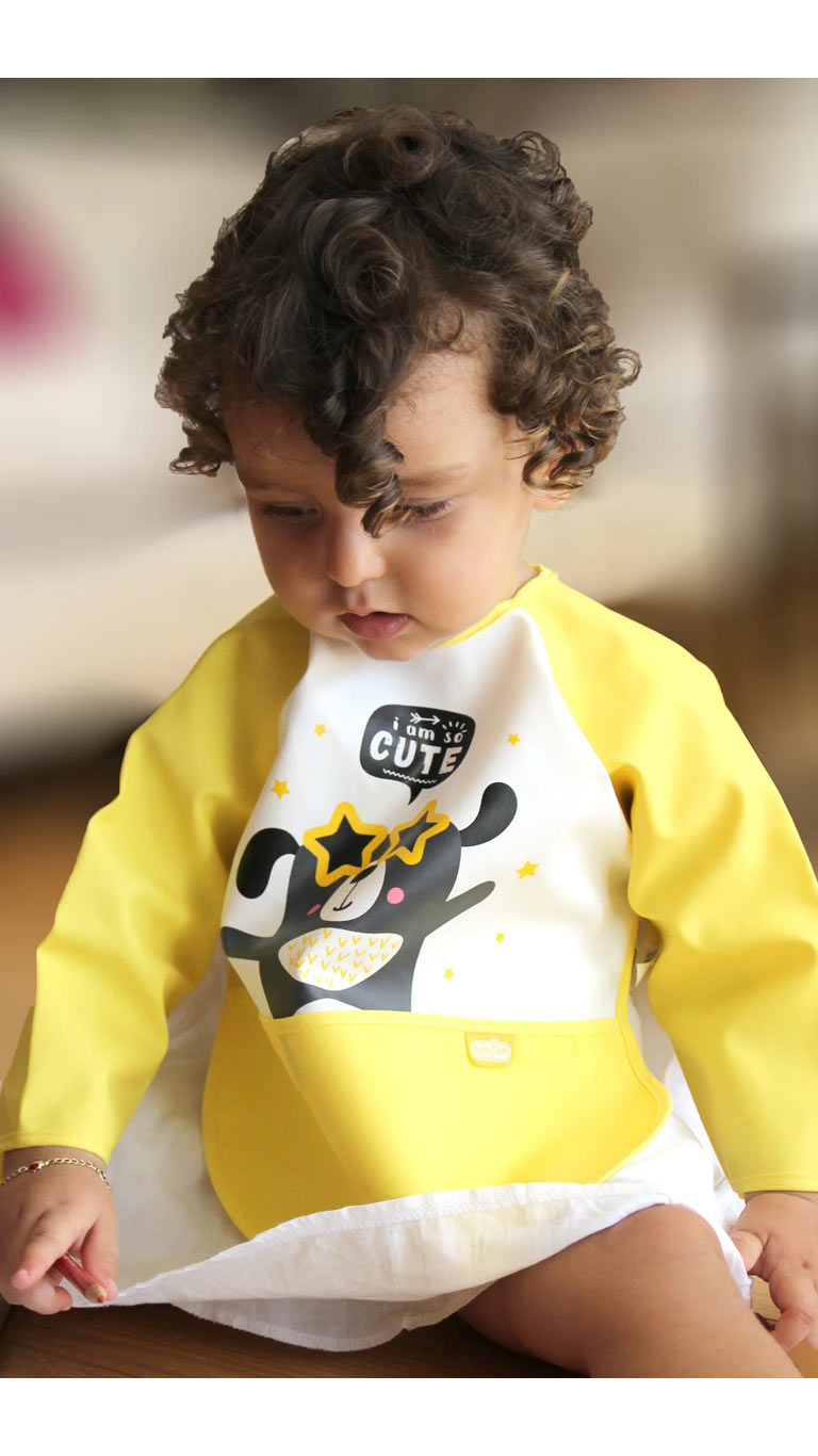 Babyjem Waterproof Activity Apron – Yellow