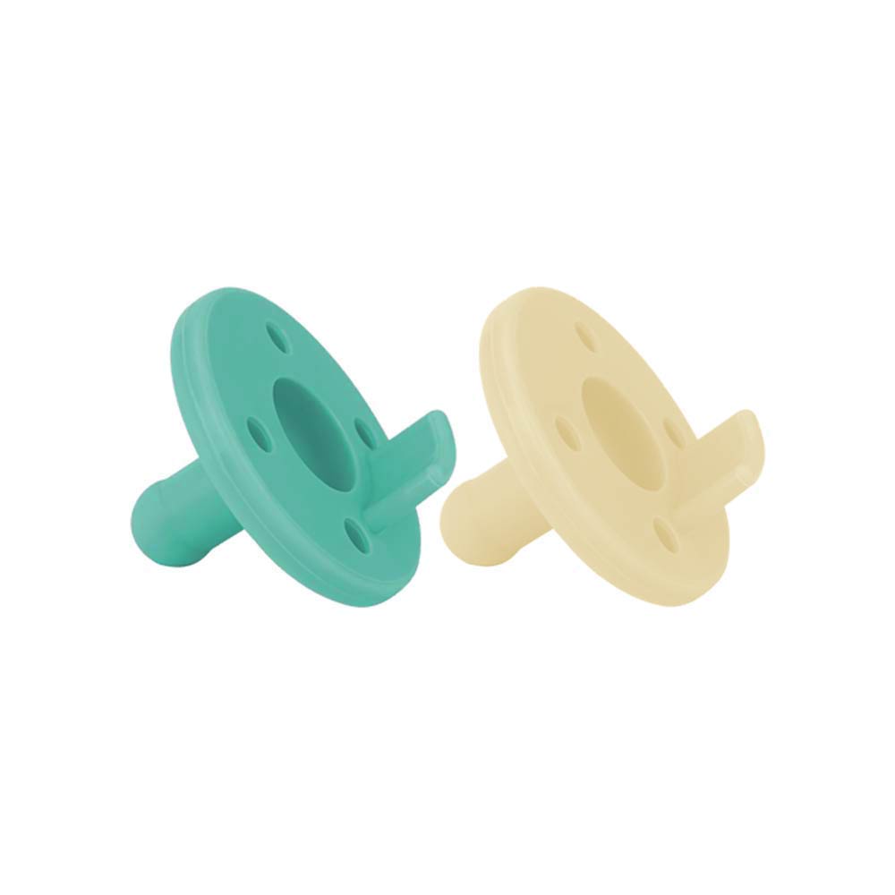 Minikoioi Basics Soother - Aqua Green / Mellow Yellow - 2 Pcs