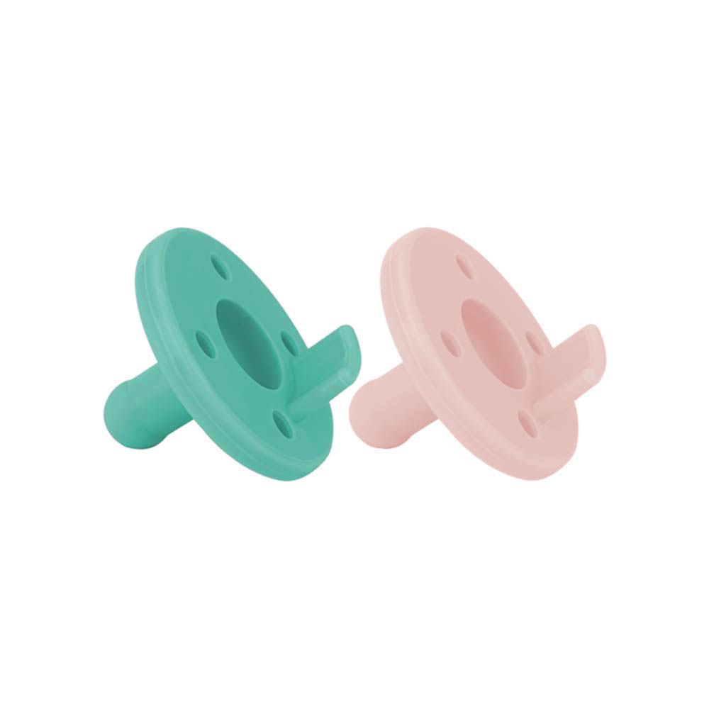 Minikoioi Basics Soother - Aqua Green / Pinky Pink - 2 Pcs