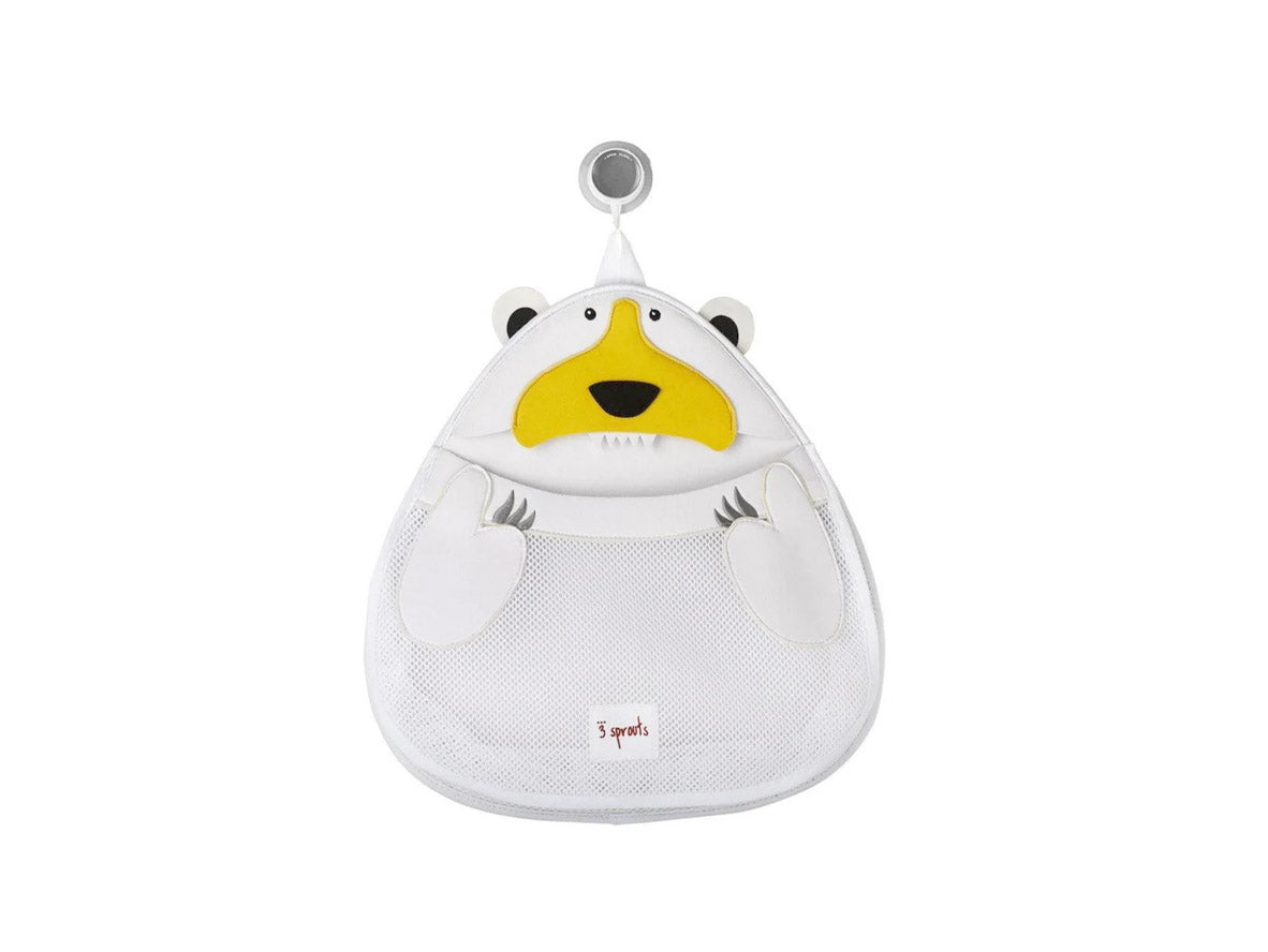 3 Sprouts Bath Storage - Polar Bear