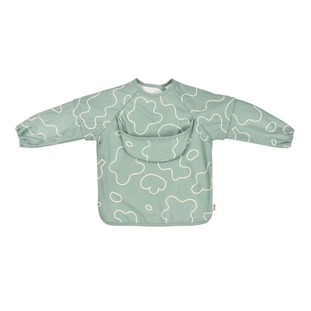 Beaba 2-in-1 Bib with Removable Sleeves (4m+) - Sage Green