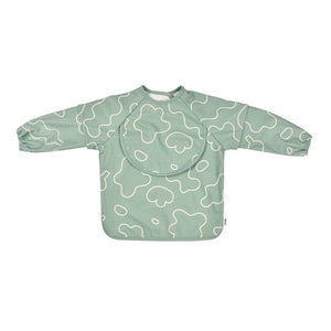 Beaba 2-in-1 Bib with Removable Sleeves (4m+) - Sage Green