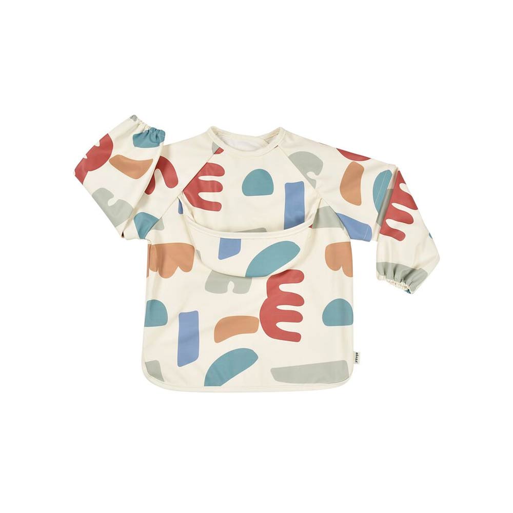 Beaba 2-in-1 Bib with Removable Sleeves (4m+) - Multi Color