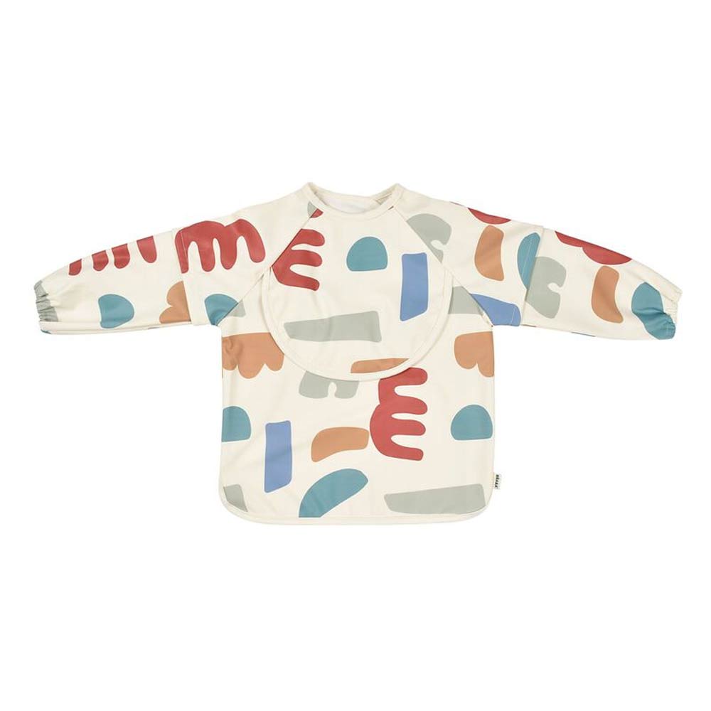 Beaba 2-in-1 Bib with Removable Sleeves (4m+) - Multi Color
