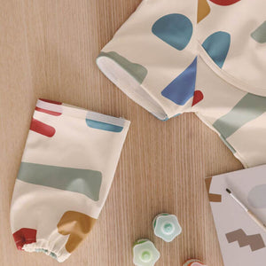 Beaba 2-in-1 Bib with Removable Sleeves (4m+) - Multi Color