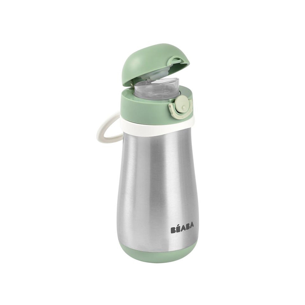 Beaba Stainless Steel Bottle (18m+) 350ml - Sage