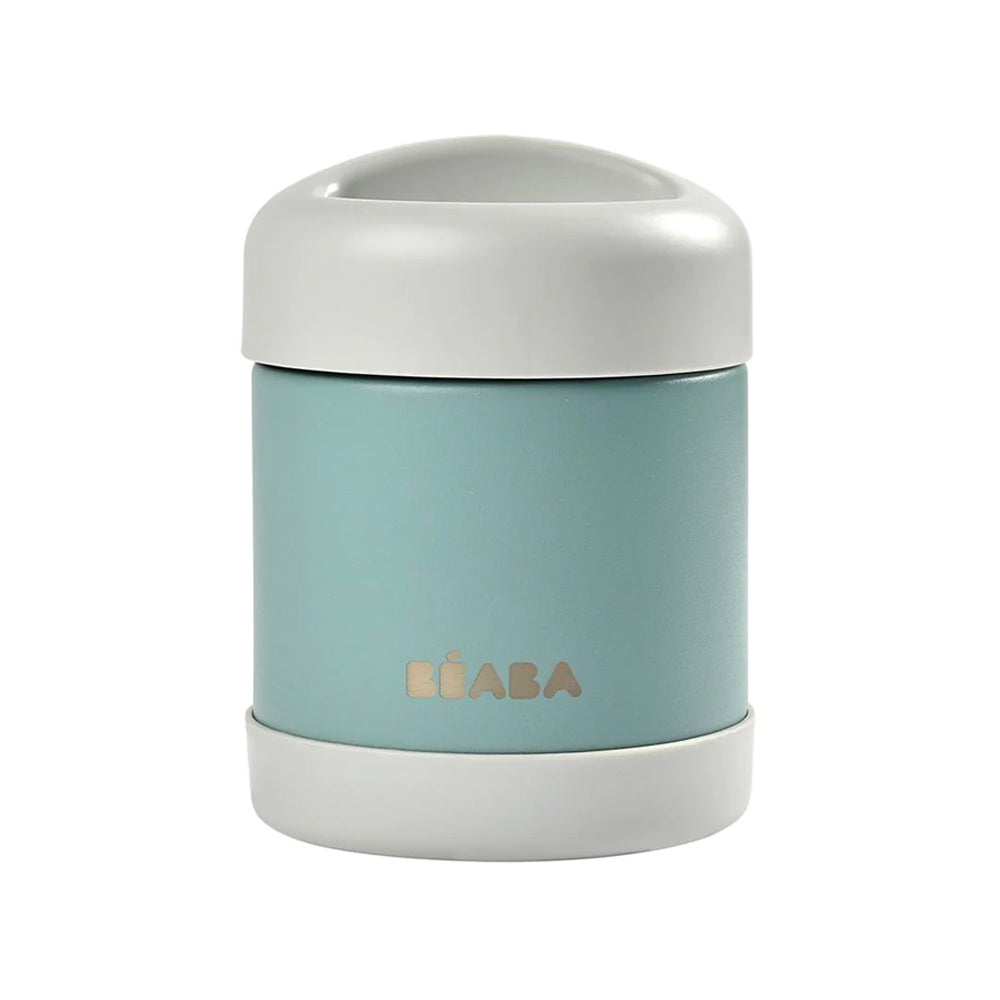 Beaba-Stainless-Steel-Food-Container---Light-Mist&Eucalyptus-Green