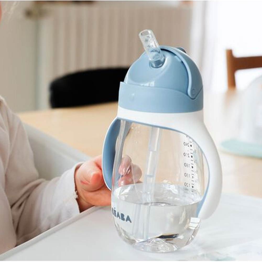 Beaba Straw Cup (8m+) 300ml - Blue