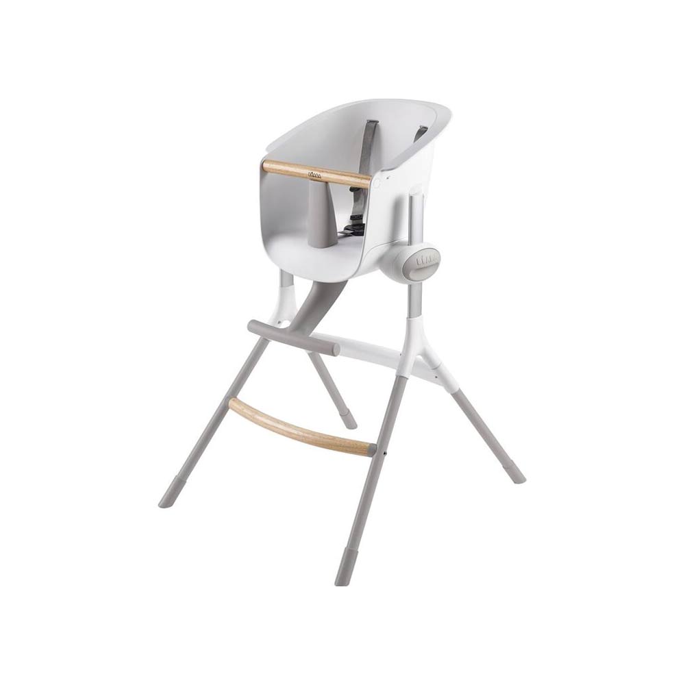 Beaba Up & Down Highchair (6m+) - White/Gray