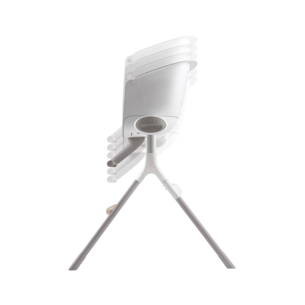 Beaba Up & Down Highchair (6m+) - White/Gray