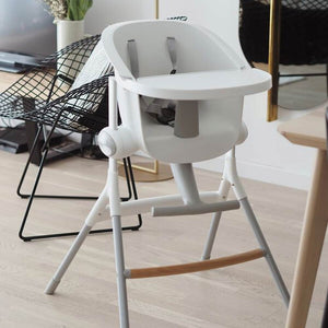 Beaba Up & Down Highchair (6m+) - White/Gray