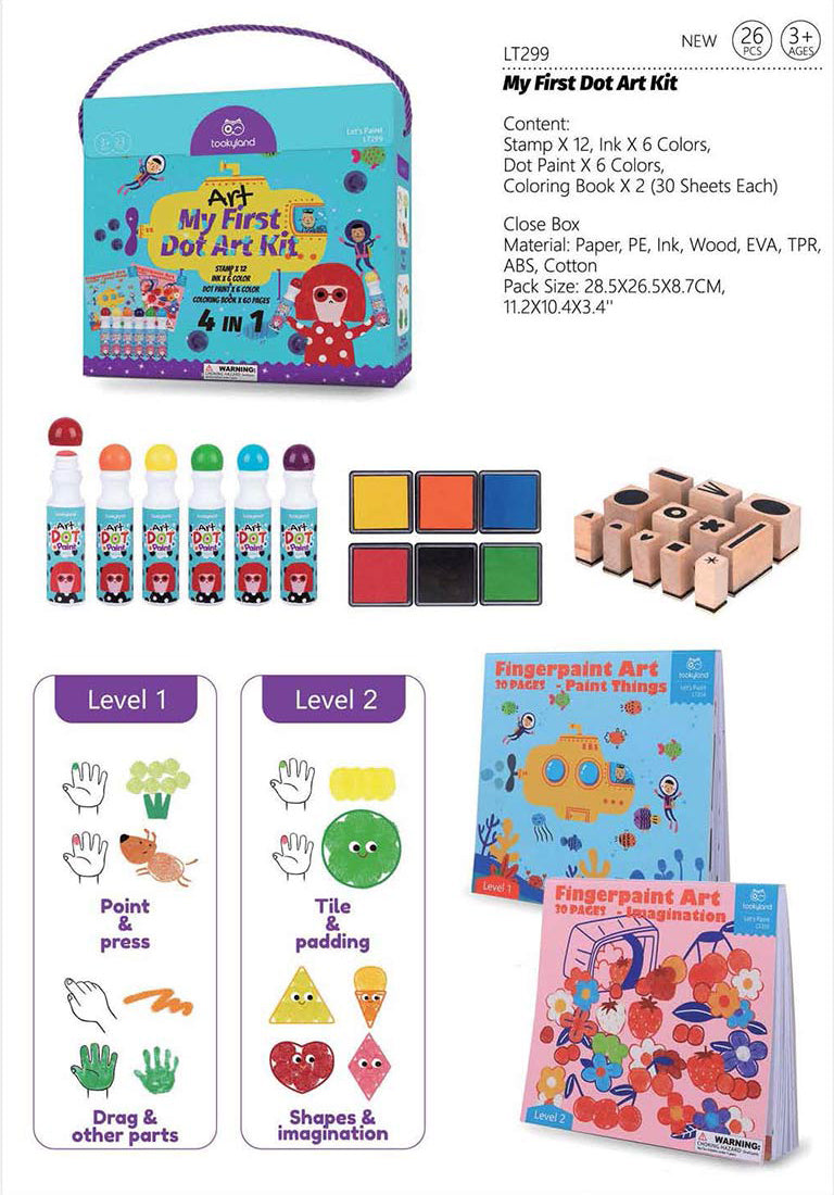 Belo Shops Art My First Dot Kit 4-in-1 (3y+) - 26 Pcs