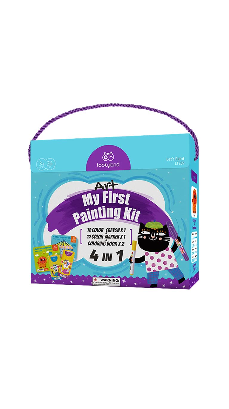 Belo Shops Art My First Painting Kit 4-in-1 (3y+) - 26 Pcs