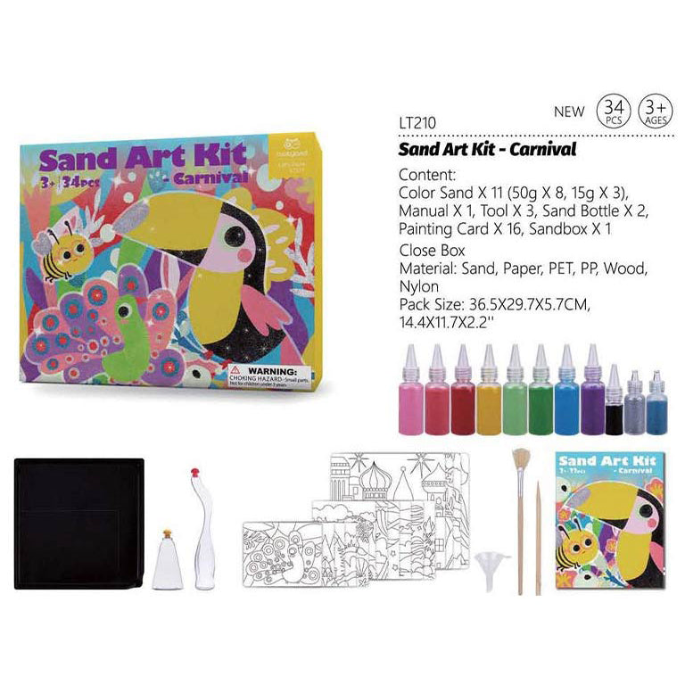Belo Shops Art Sand Kit 2-in1 (3y+) Carnival - 34 Pcs