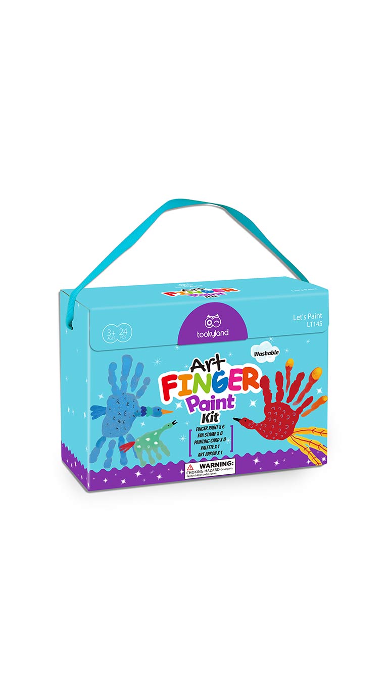 Belo Shops Art Finger Paint Kit (3y+)  - 24 Pcs
