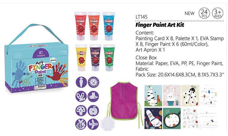 Belo Shops Art Finger Paint Kit (3y+)  - 24 Pcs