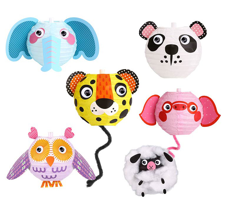 Belo Shops Paper Lantern Kit (4y+) Animals - 20 Pcs