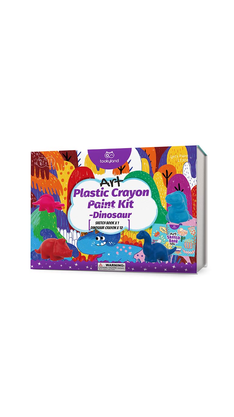 Belo Shops Plastic Crayon Paint Kit (3y+) Dinosaur