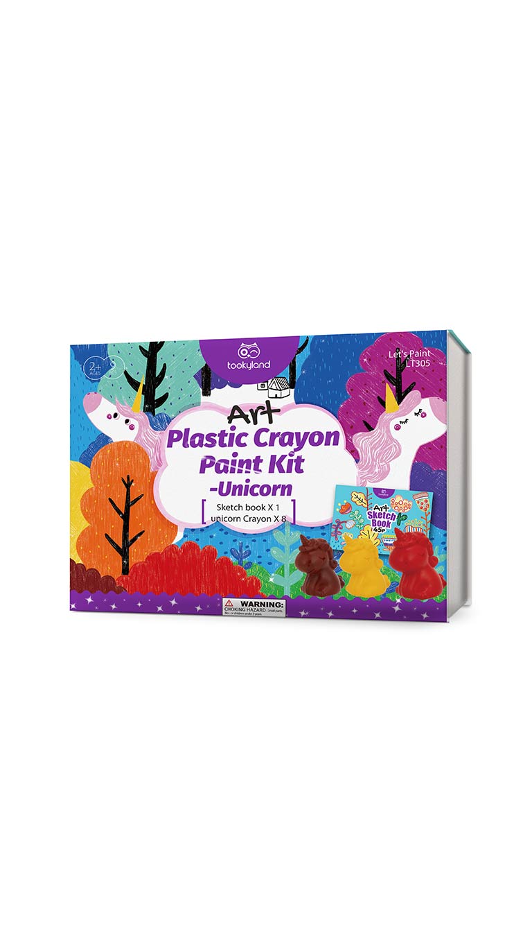 Belo Shops Plastic Crayon Paint Kit (3y+) Unicorn - 9 Pcs