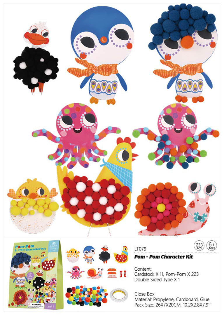 Belo Shops Pom-Pom Character Kit (6y+) - 233 Pcs