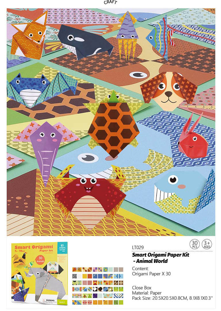 Tookyland Smart Origami Paper Kit - Animal World
